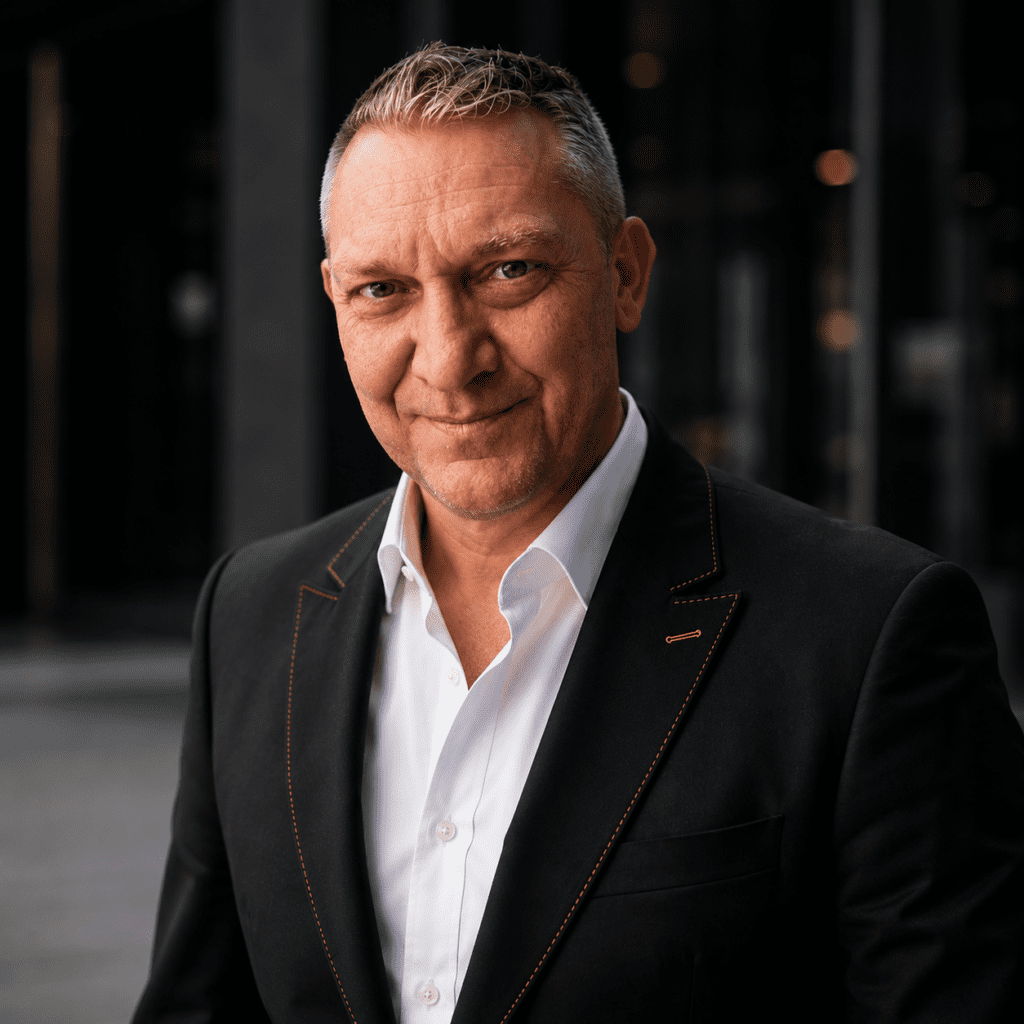 Bradley Chapman CEO of Ninja Business Group Dressed Formally